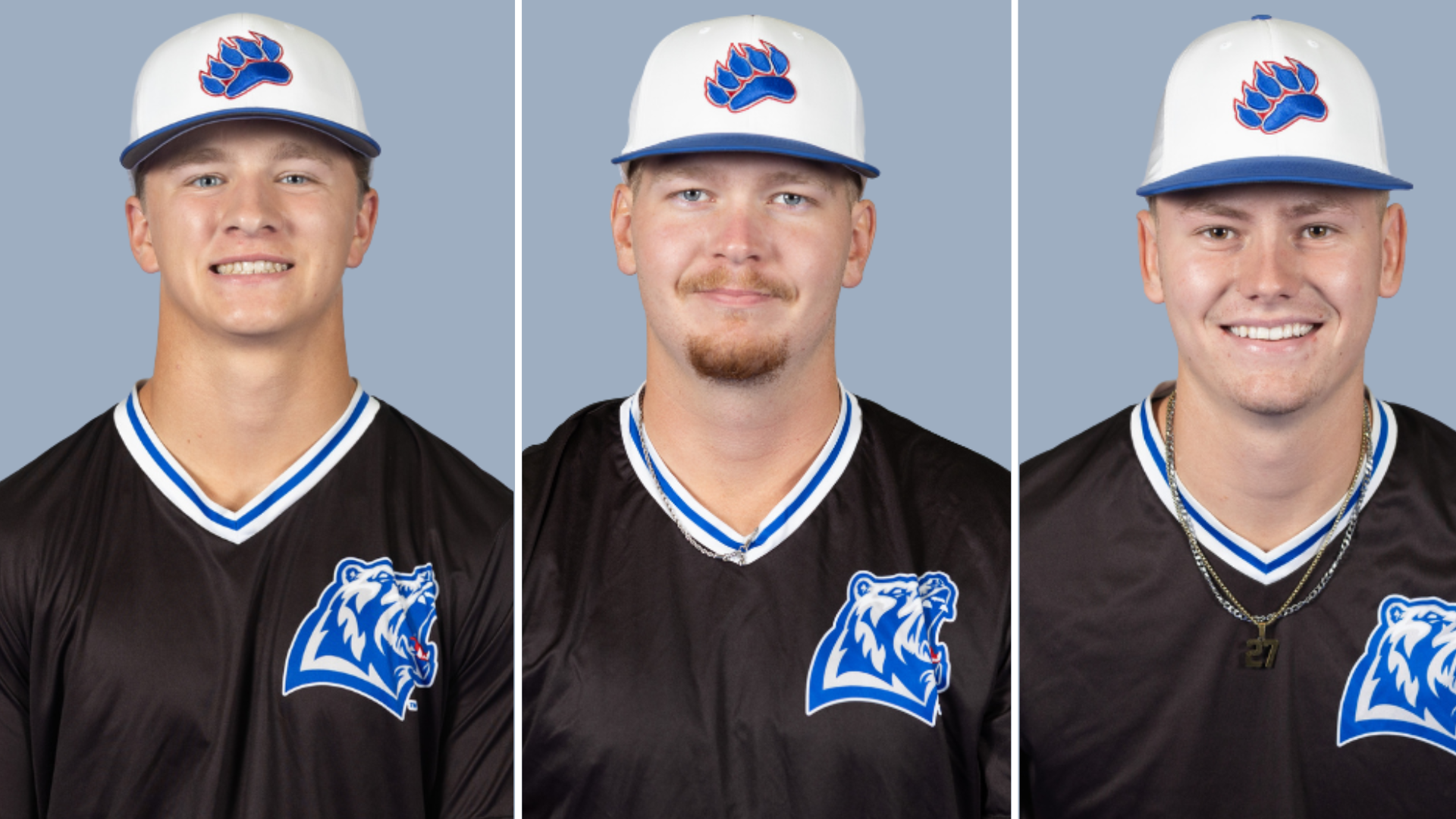 Sophomores Paden Cole, left, Tripp Johns, center, and Brayden Hindes, right.