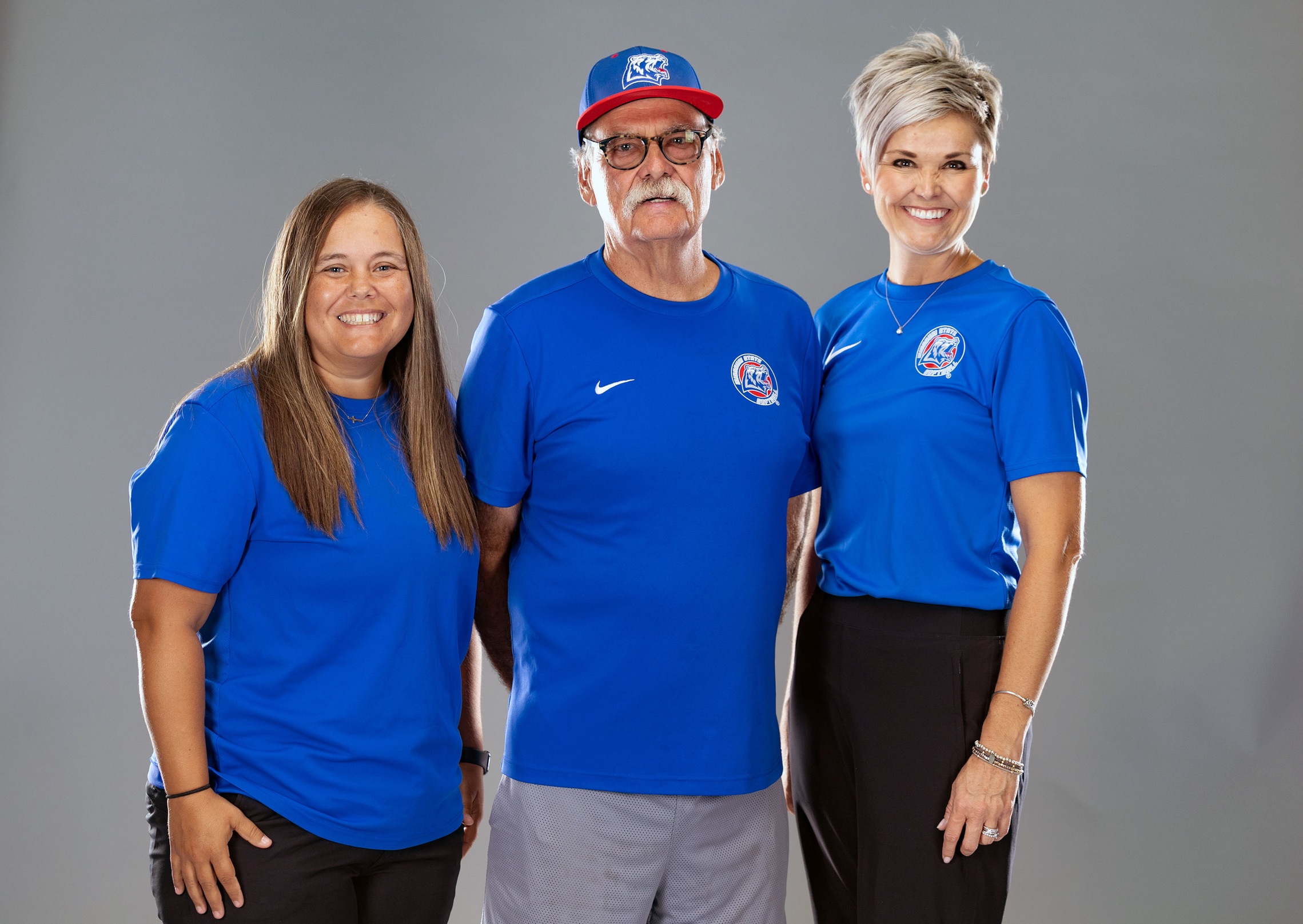 Grizzly Softball Head Coach Don Long, Assistant Coach Amy Marshall and Team Coordinator Ashley Cooley are stepping down from their roles with the team after two years with the program. From left are Marshall, Long and Cooley. (MSU-WP Photo)